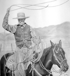 Cowboy Pencil art